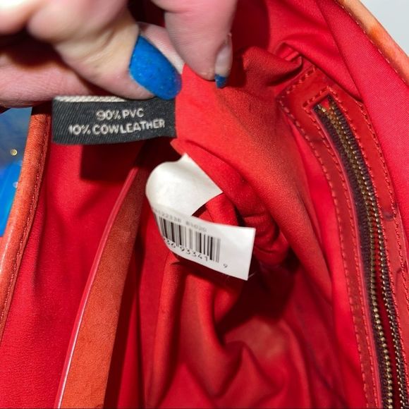 Marc by Marc Jacobs Red MBMJ Logo w/ Leather Trim Tote Bag - Picture 9 of 10